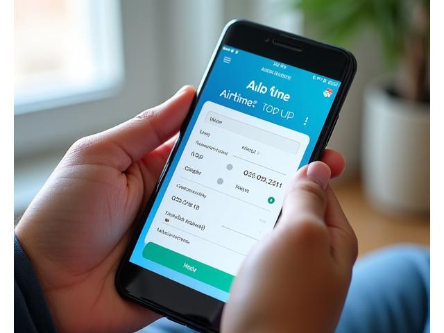 Mobile airtime top-up interface